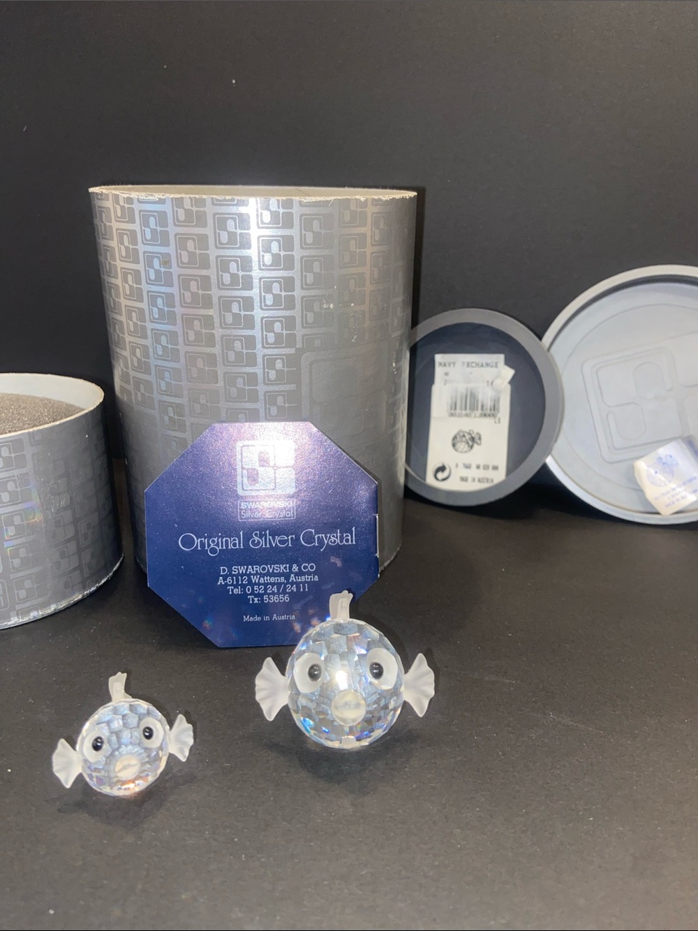 Swarovski Clear Crystal Fish Figurines